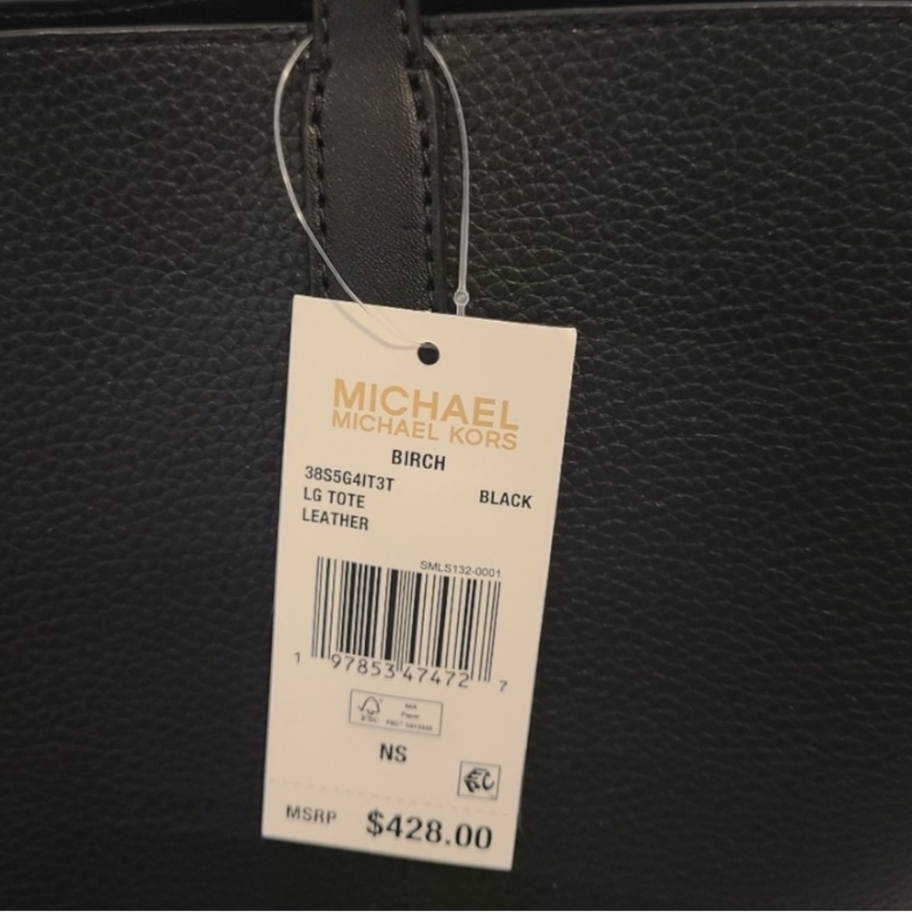 Michael Kors Birch Large Pebble Leather Tote Bag - Picture 3 of 3